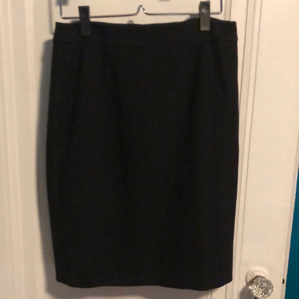 Black halogen pencil skirt